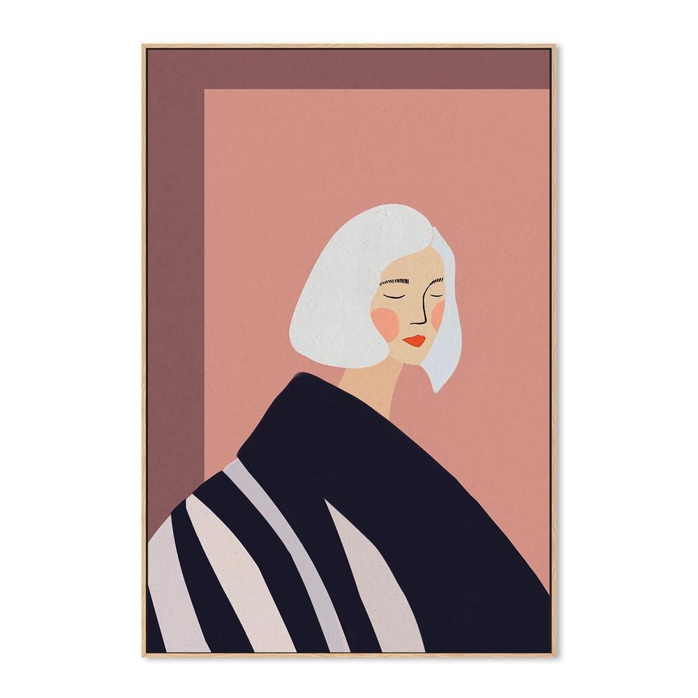 wall-art-print-canvas-poster-framed-Calm Woman Portrait-4