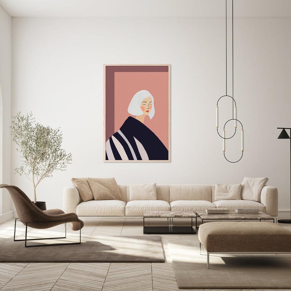 wall-art-print-canvas-poster-framed-Calm Woman Portrait-8