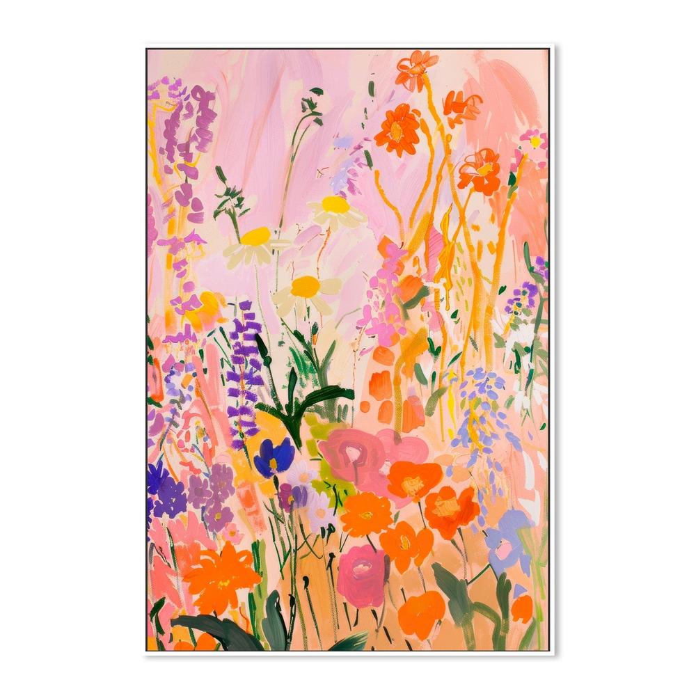 Cheerful Garden Blossoms-by-Stephanie Jeuffroy-wall-art-print-canvas-poster-framed-Gioia