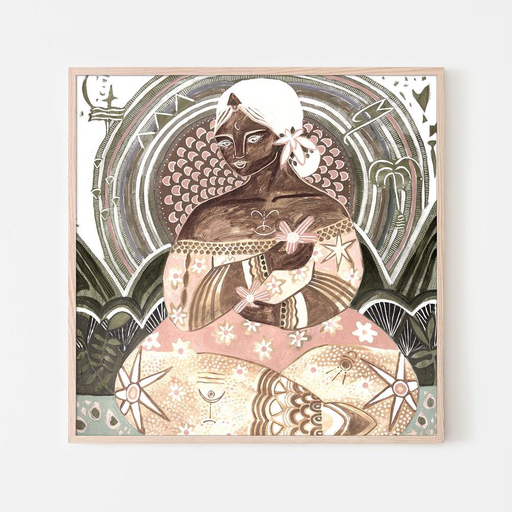 Ciel-Heavenly Skies, Sepia Tone-by-Amanda Skye-wall-art-print-canvas-poster-framed-Gioia