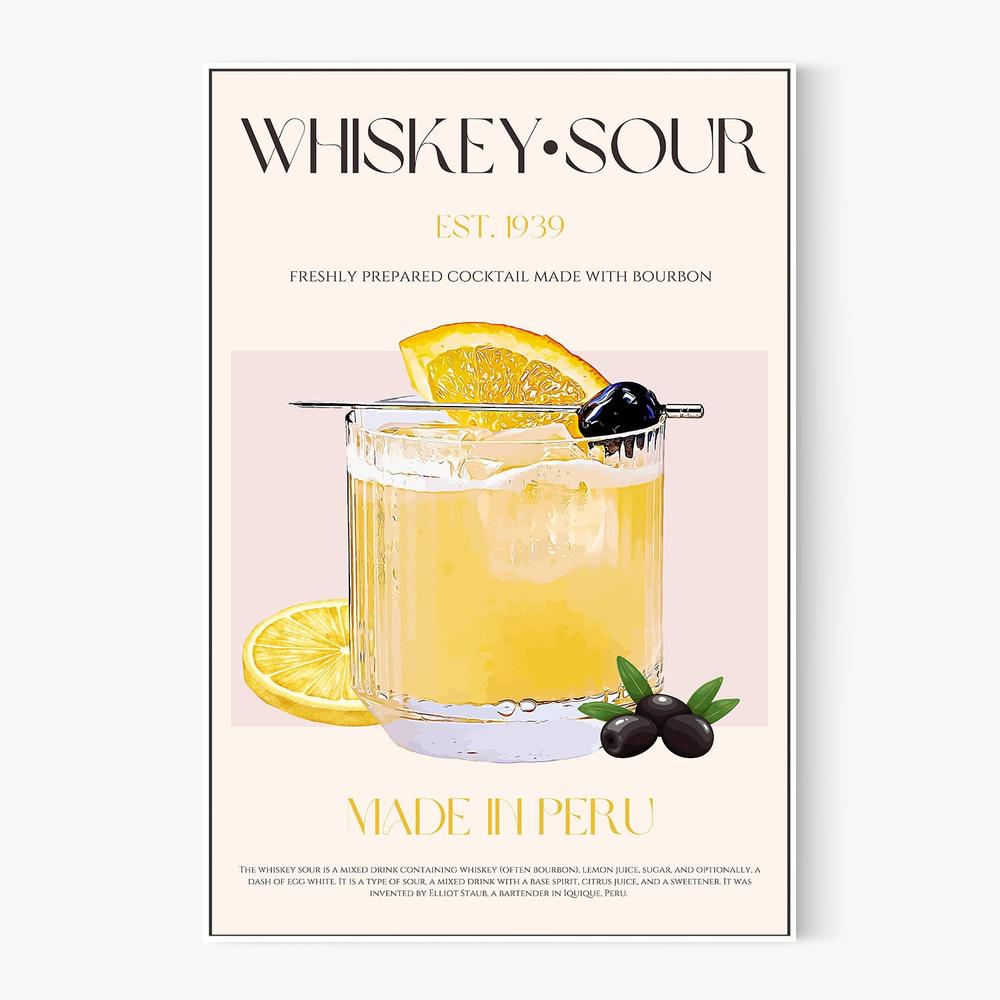 Classic Whiskey Sour-by-Nazma Khokhar-wall-art-print-canvas-poster-framed-Gioia