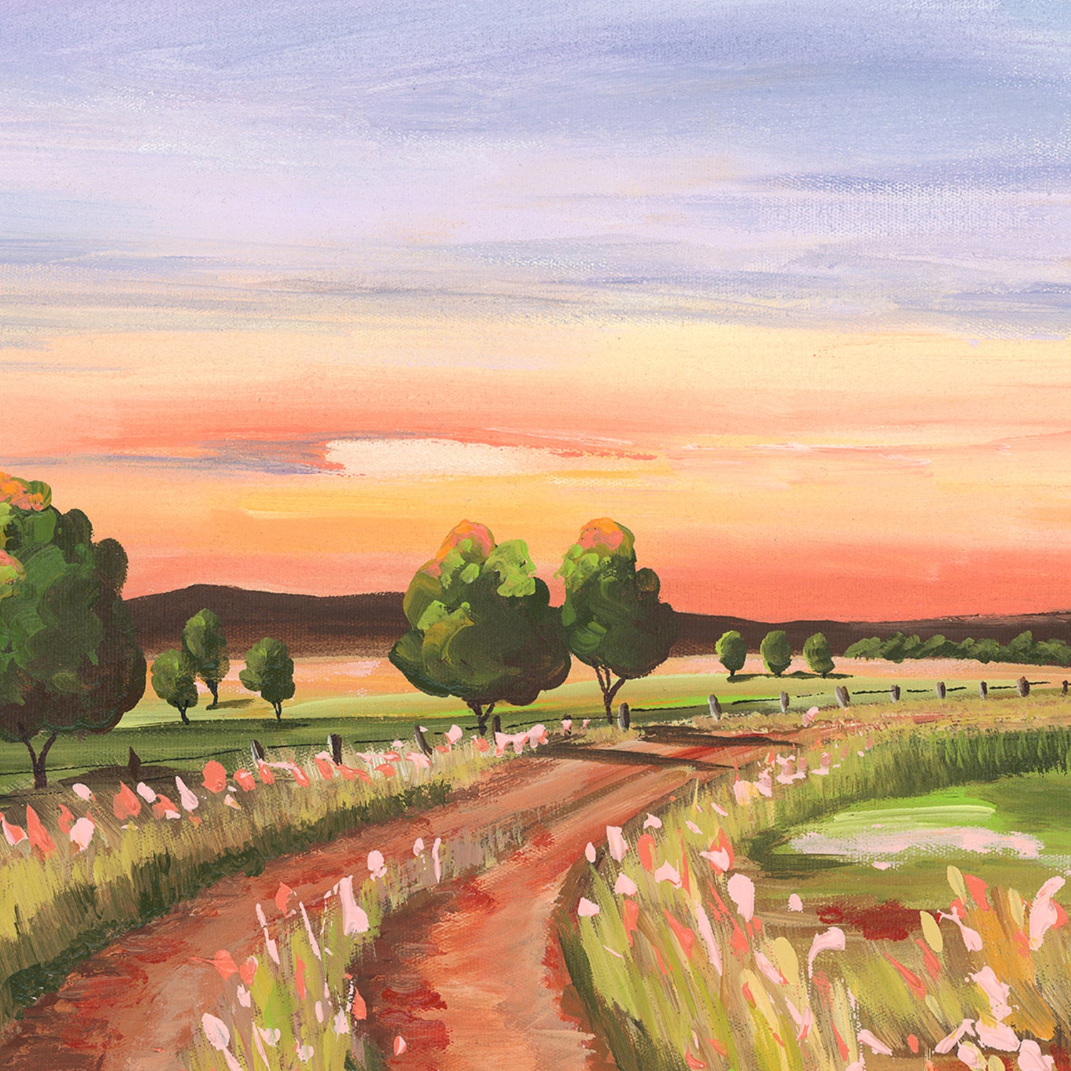 Back Road, Style B , By Meg Frances
