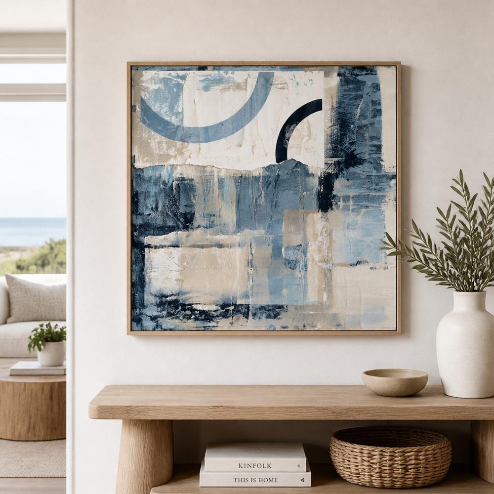 Coastal Blue Arcs-by-Gioia Wall Art-wall-art-print-canvas-poster-framed-Gioia