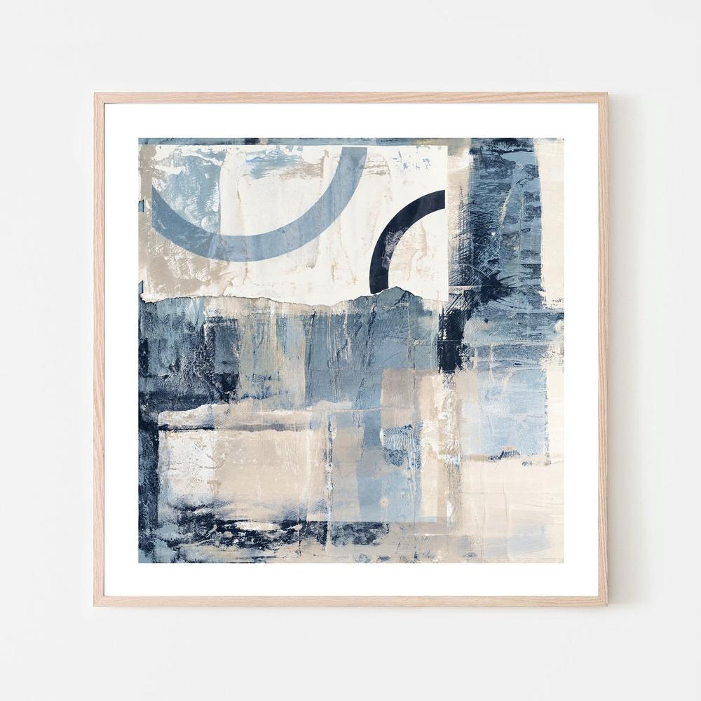 Coastal Blue Arcs-by-Gioia Wall Art-wall-art-print-canvas-poster-framed-Gioia