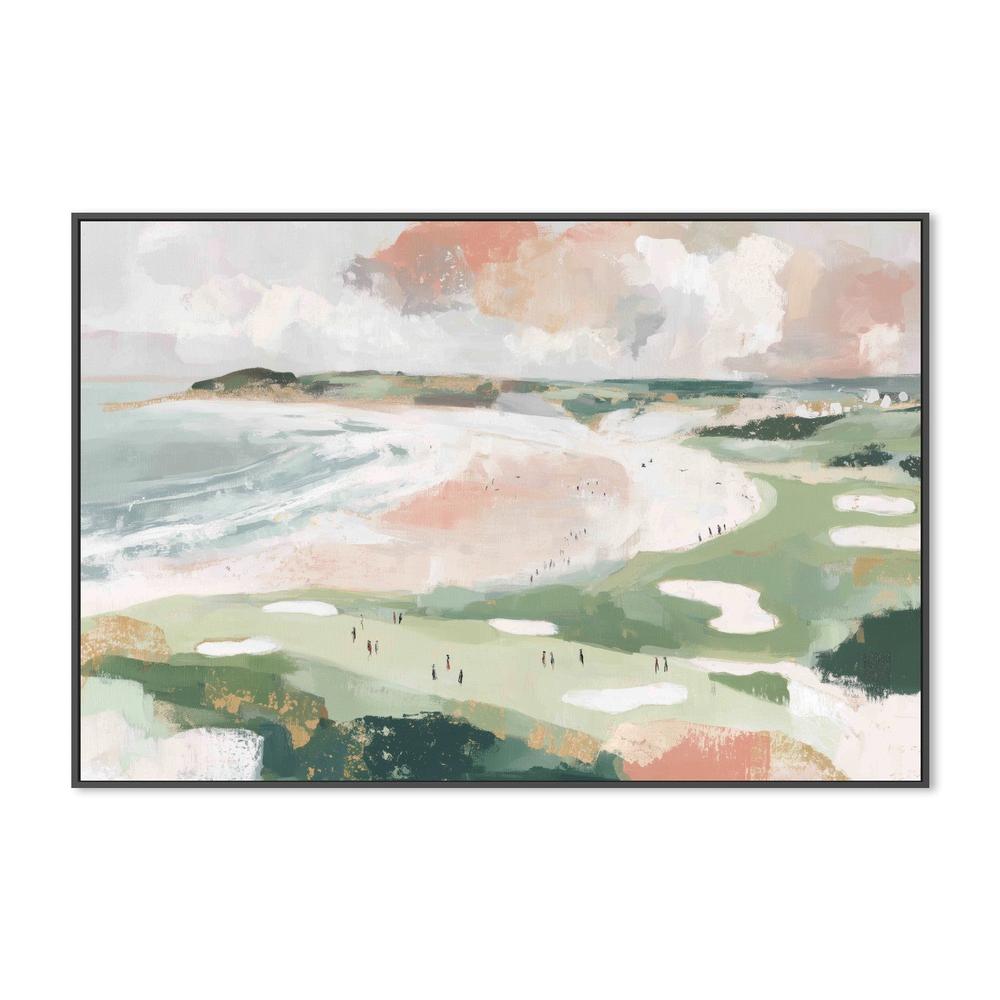 Coastal Golf Course with Ocean Views-by-Chromatic Storm Studio-wall-art-print-canvas-poster-framed-Gioia