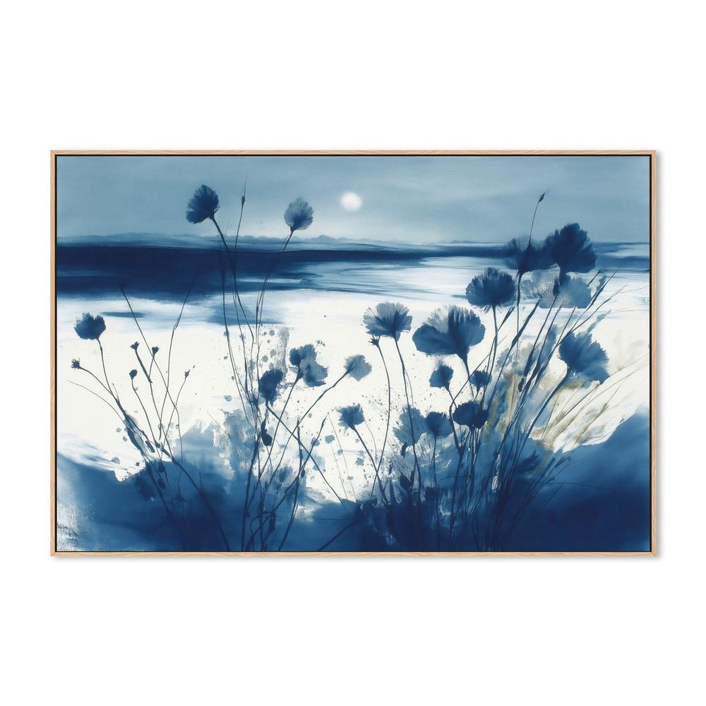Coastal Wildflowers at Dusk-by-Chromatic Storm Studio-wall-art-print-canvas-poster-framed-Gioia
