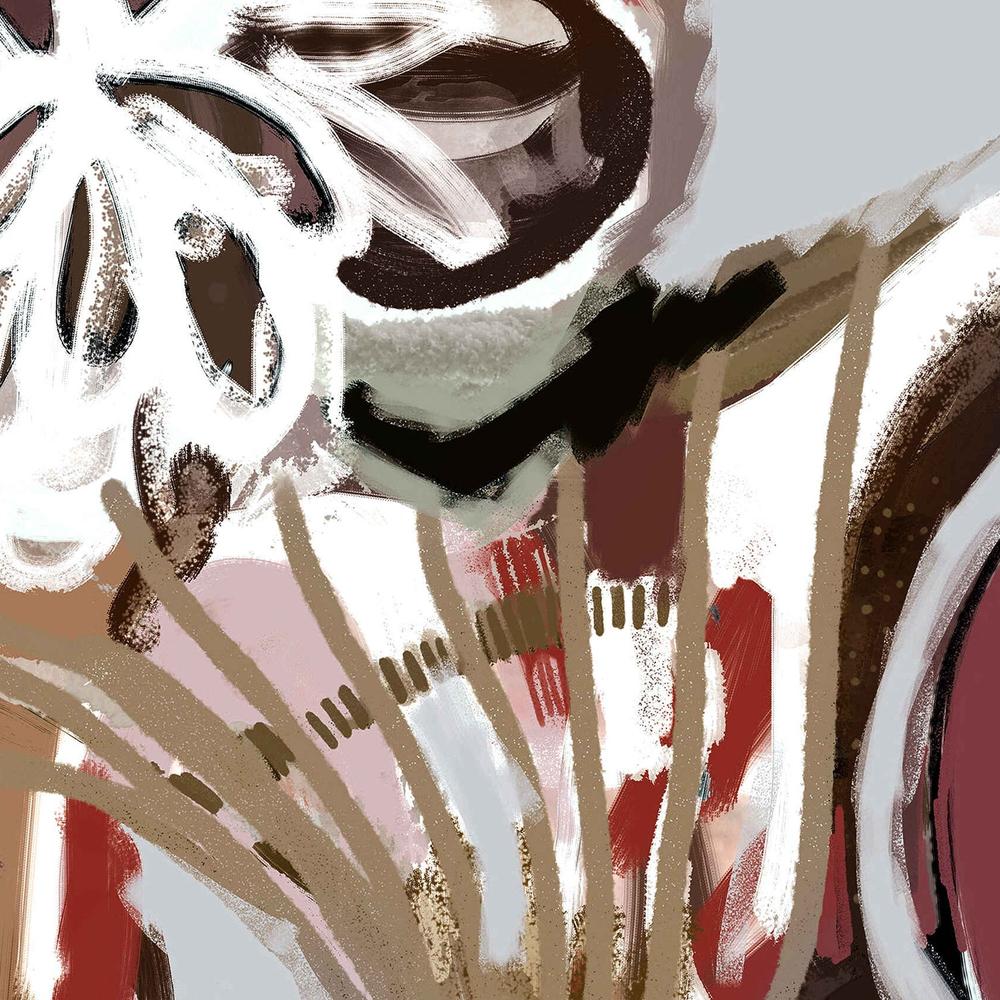 Coco Abstract, Burgundy tone-by-Inkheart Designs-wall-art-print-canvas-poster-framed-Gioia