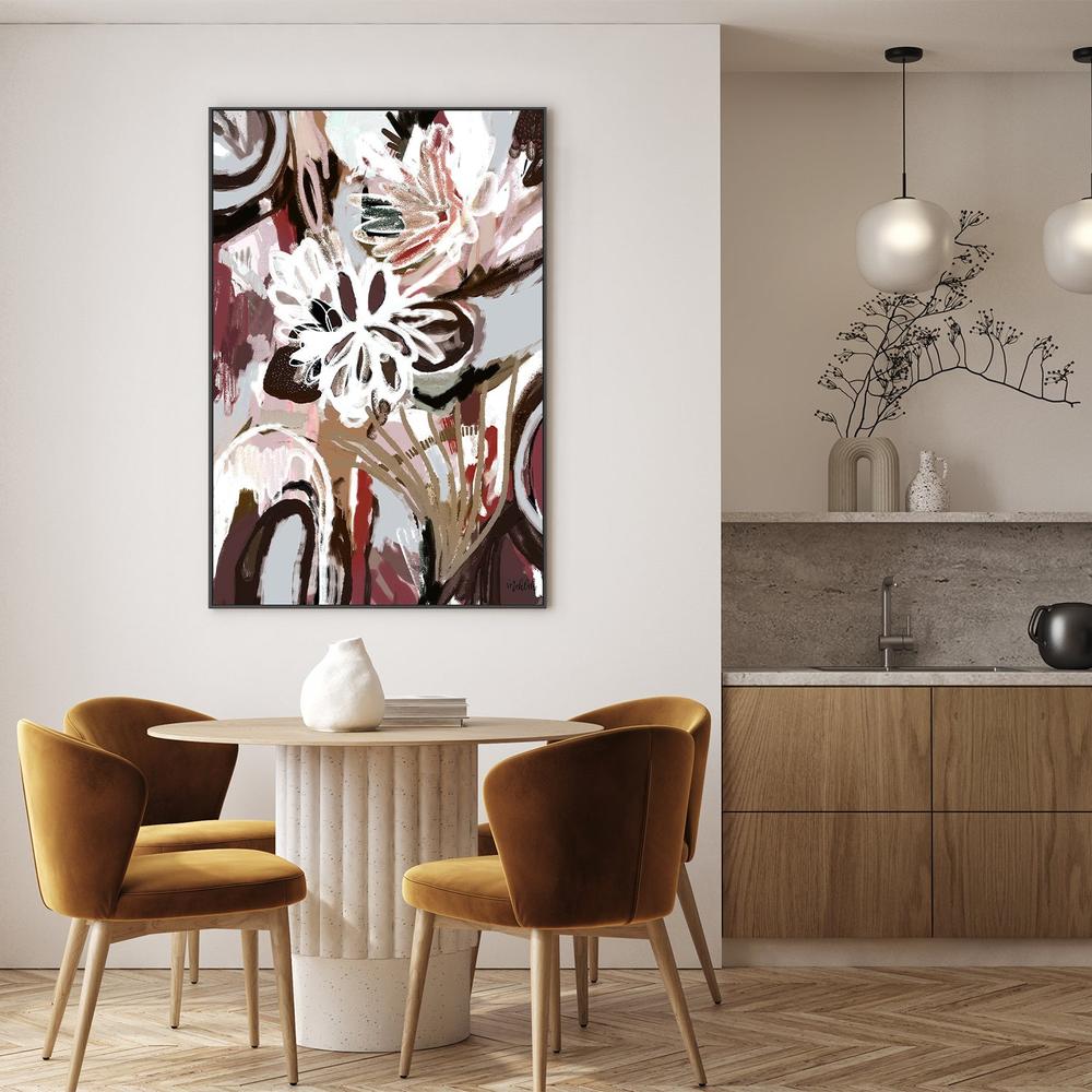 Coco Abstract, Burgundy tone-by-Inkheart Designs-wall-art-print-canvas-poster-framed-Gioia