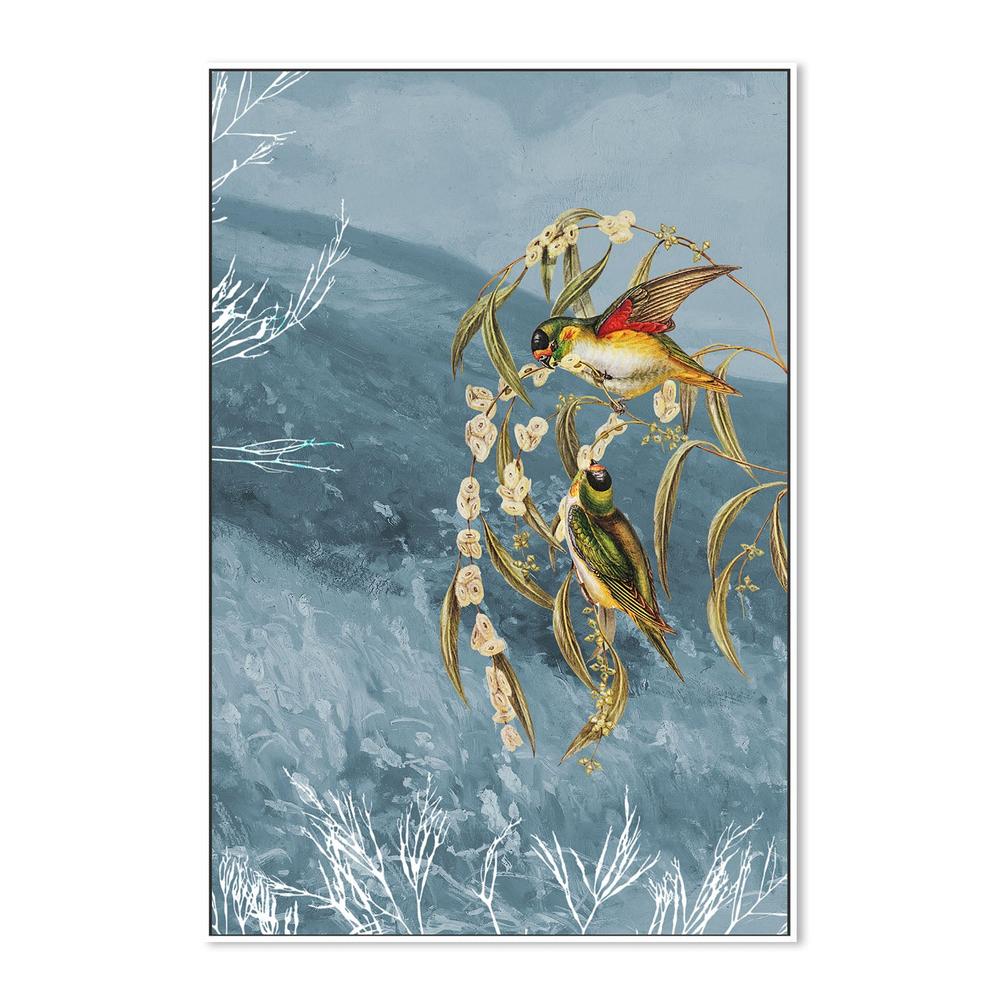 wall-art-print-canvas-poster-framed-Colorful Birds on Branches-5