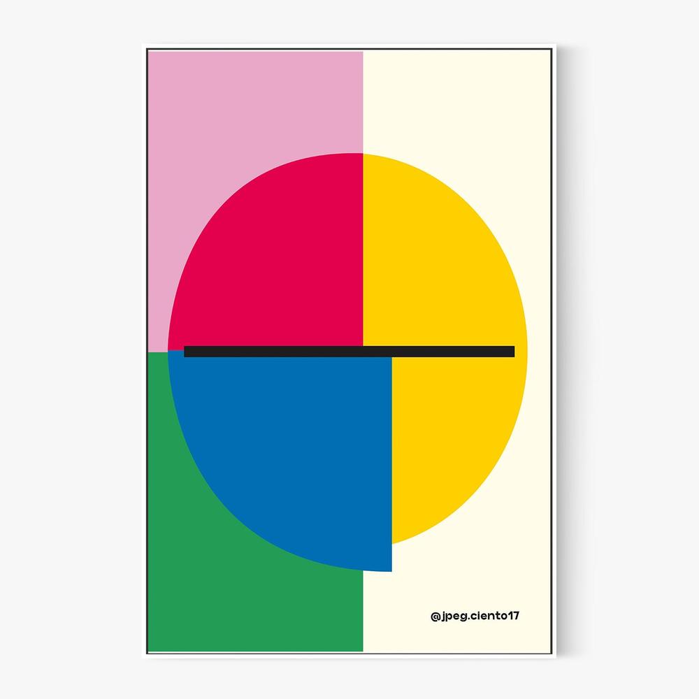 Colorful Geometric Circle-by-SERGIO ORTIZ-wall-art-print-canvas-poster-framed-Gioia