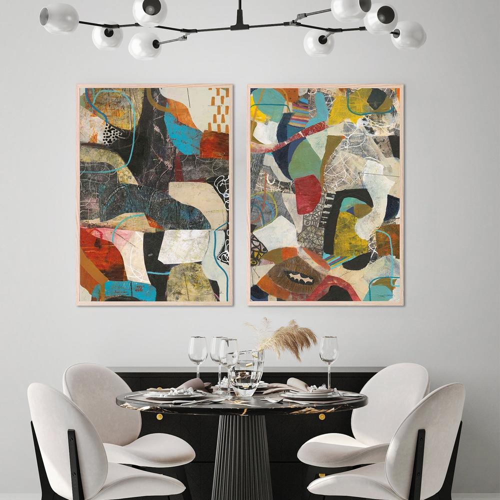 Commotion & Tilt, Set Of 2-by-Cheryl Warrick-wall-art-print-canvas-poster-framed-Gioia