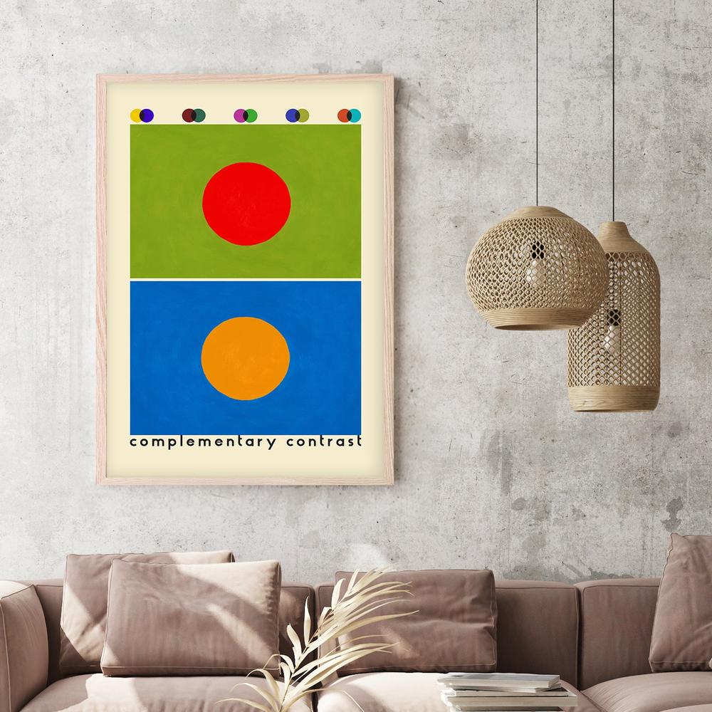 Complementary Color Study-by-Rosana Laiz Blursbyai-wall-art-print-canvas-poster-framed-Gioia