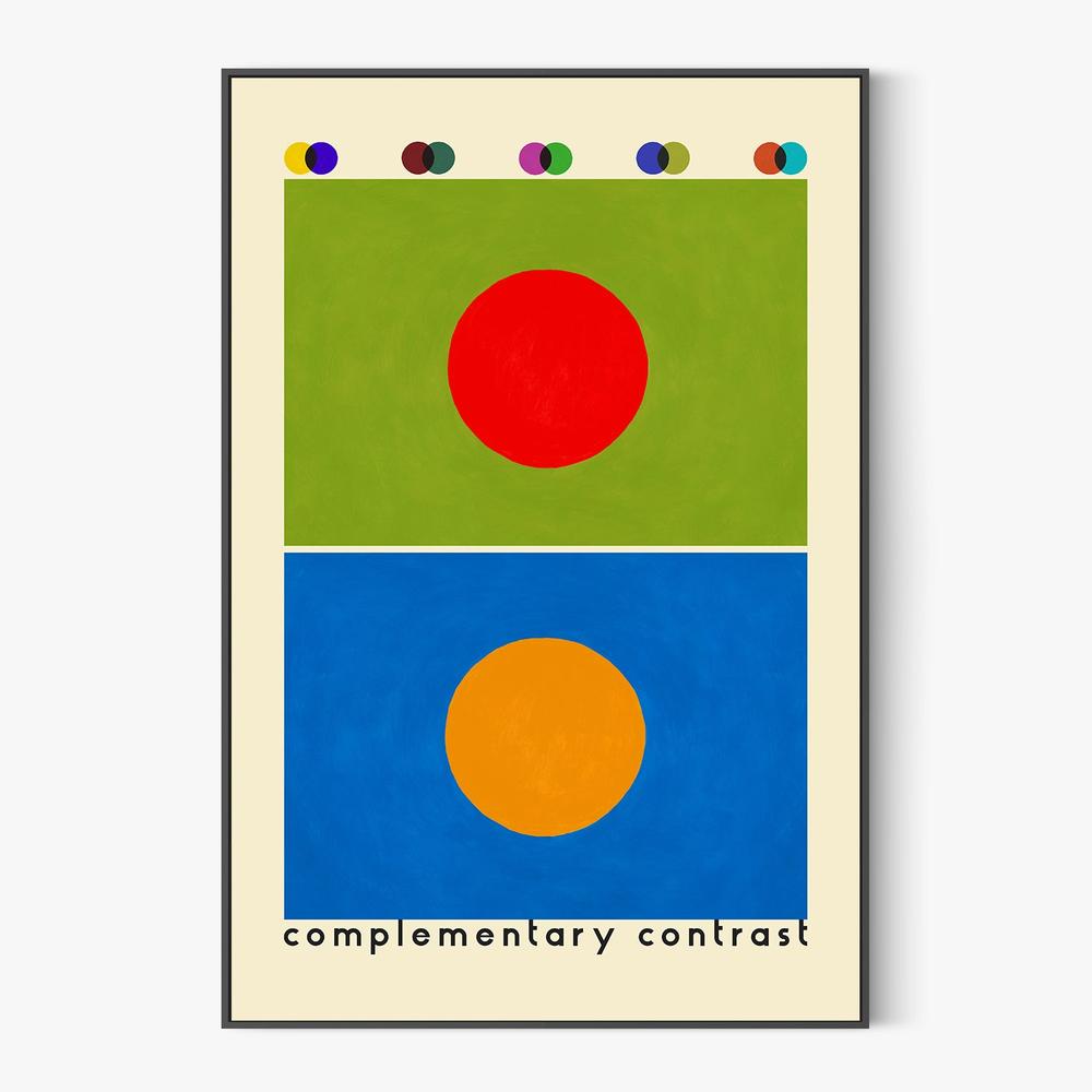 Complementary Color Study-by-Rosana Laiz Blursbyai-wall-art-print-canvas-poster-framed-Gioia