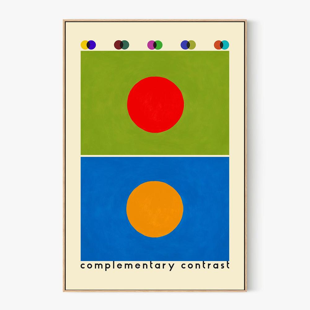 Complementary Color Study-by-Rosana Laiz Blursbyai-wall-art-print-canvas-poster-framed-Gioia