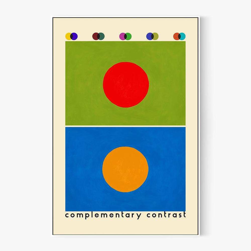 Complementary Color Study-by-Rosana Laiz Blursbyai-wall-art-print-canvas-poster-framed-Gioia