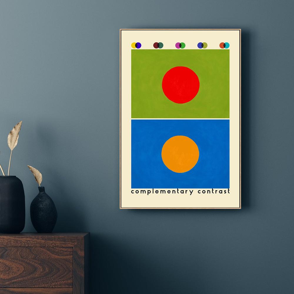 Complementary Color Study-by-Rosana Laiz Blursbyai-wall-art-print-canvas-poster-framed-Gioia