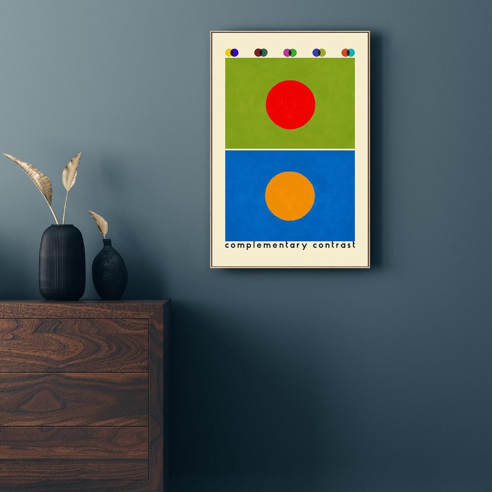Complementary Color Study-by-Rosana Laiz Blursbyai-wall-art-print-canvas-poster-framed-Gioia