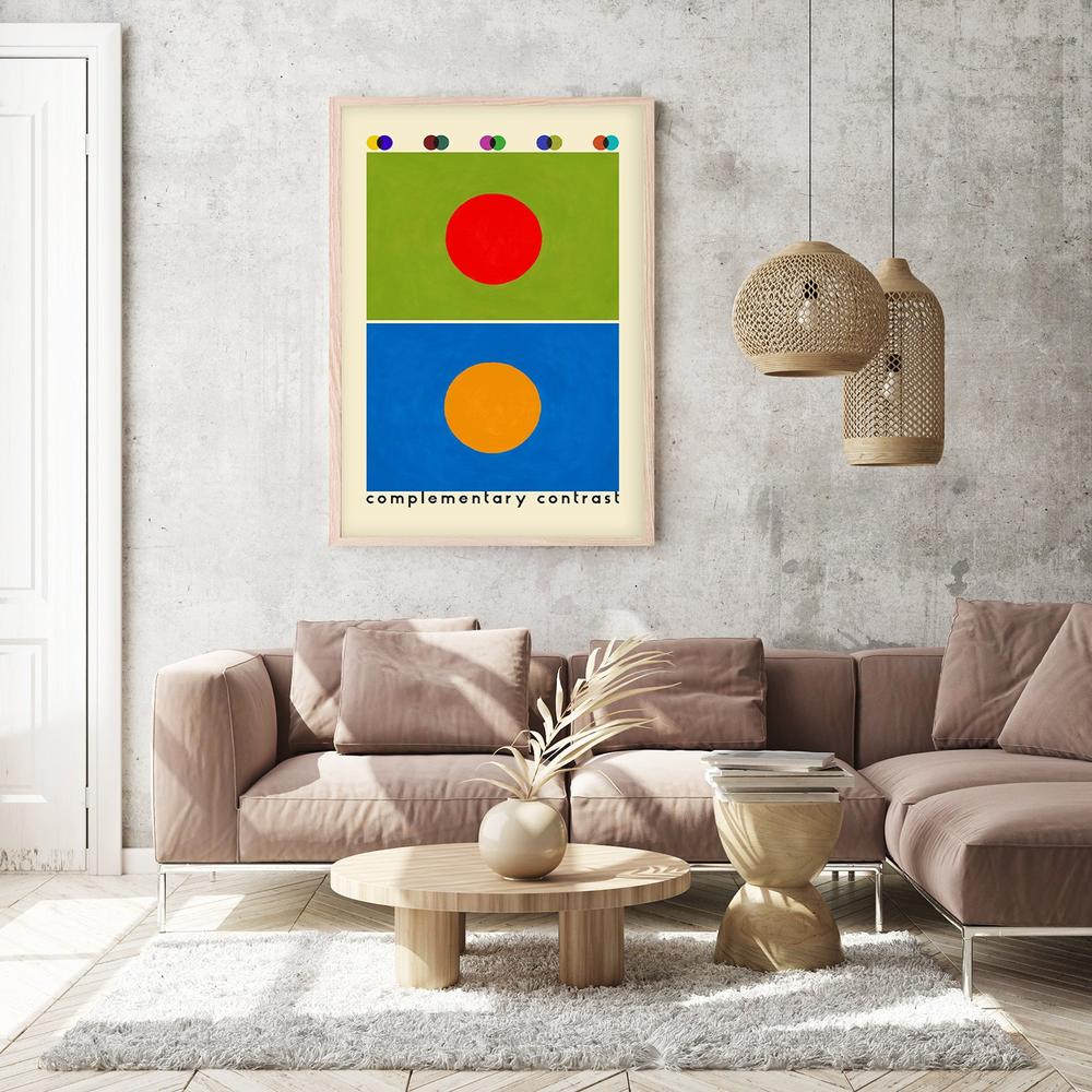 Complementary Color Study-by-Rosana Laiz Blursbyai-wall-art-print-canvas-poster-framed-Gioia