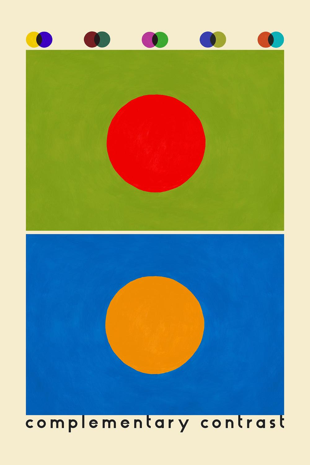 Complementary Color Study-by-Rosana Laiz Blursbyai-wall-art-print-canvas-poster-framed-Gioia