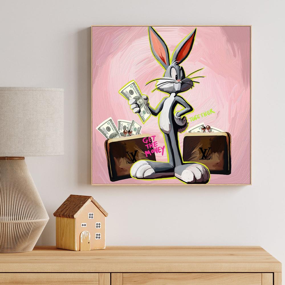 CONEJO DINERO-by-Giovanna Gil Alves-wall-art-print-canvas-poster-framed-Gioia