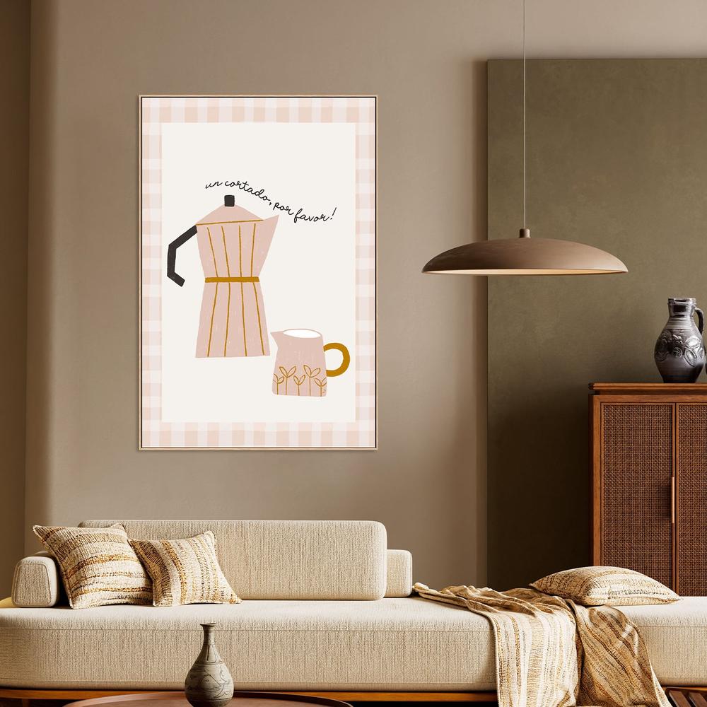 Cortado Coffee Please-by-Menina Lisboa-wall-art-print-canvas-poster-framed-Gioia