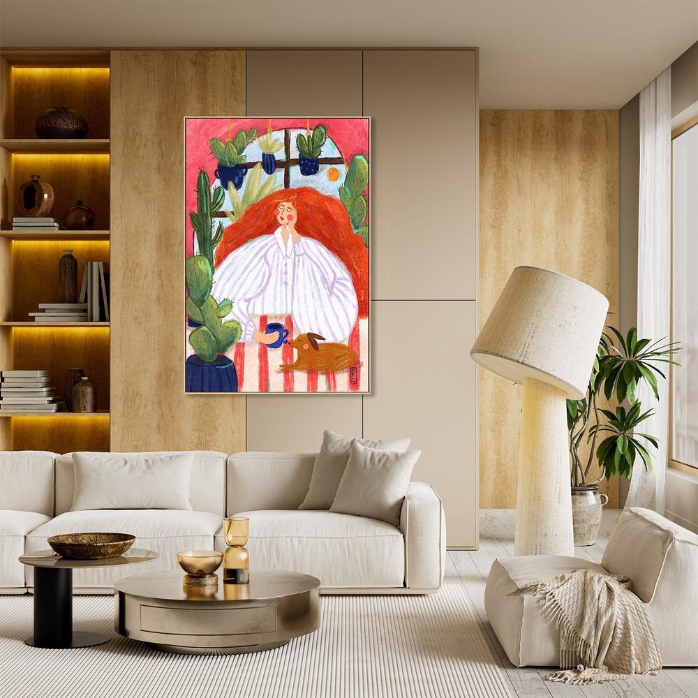 Cozy Morning Relaxation-by-Dirkie Nell-wall-art-print-canvas-poster-framed-Gioia