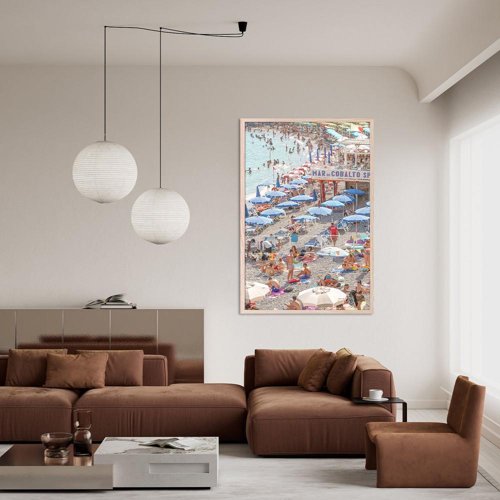 Crowded Summer Beach-by-Henrike Schenk-wall-art-print-canvas-poster-framed-Gioia