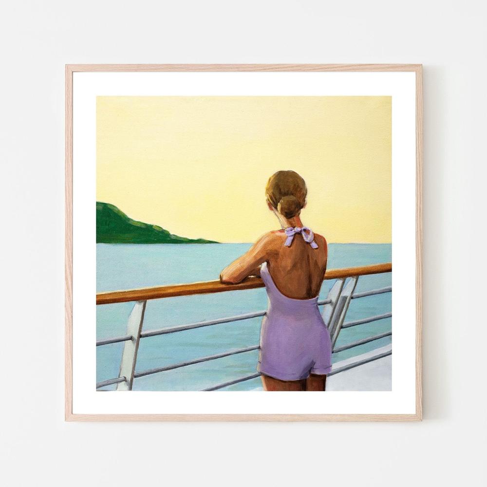 Cruise Sunset-by-Sarah Morrissette-wall-art-print-canvas-poster-framed-Gioia