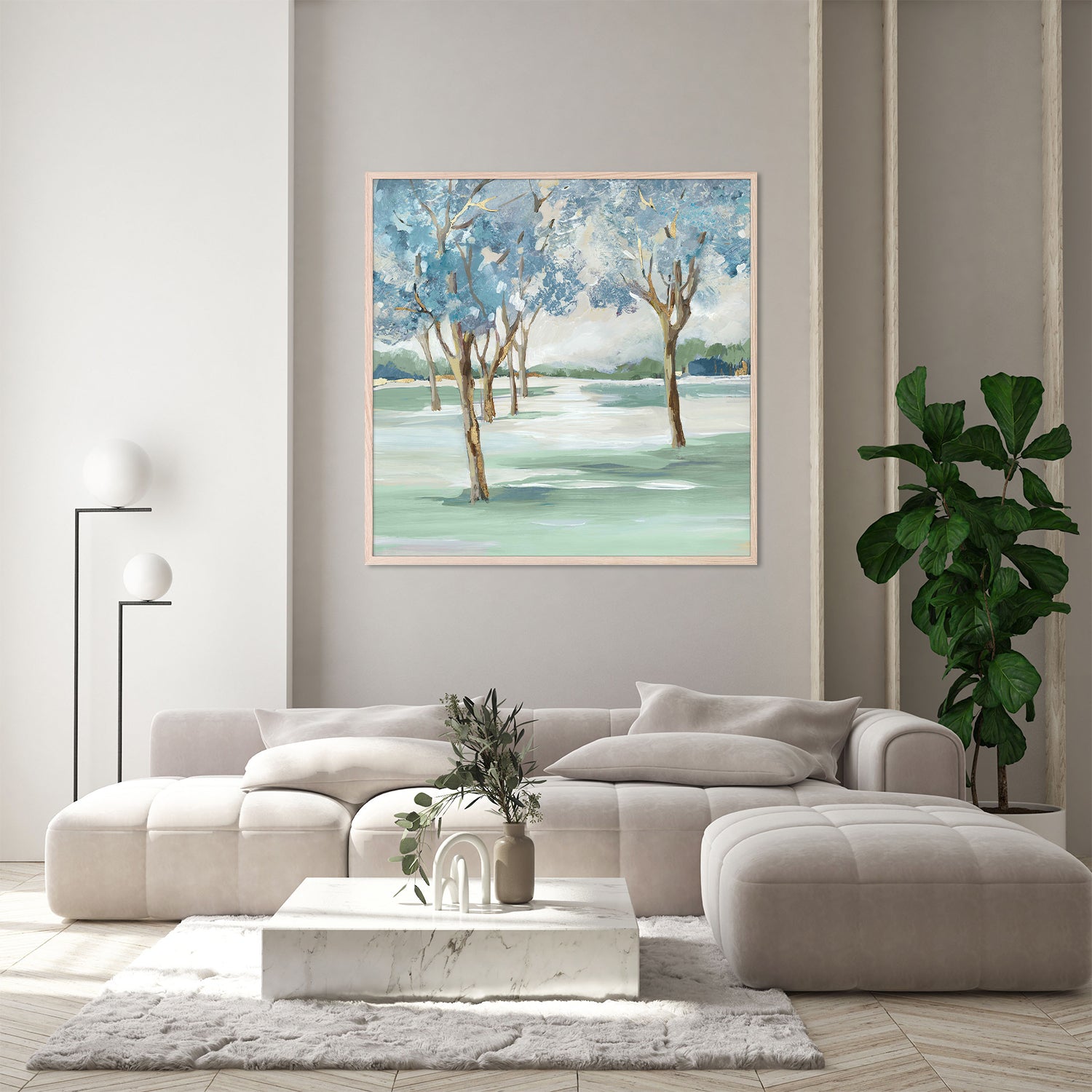 Serene Blue Scenes, Style B