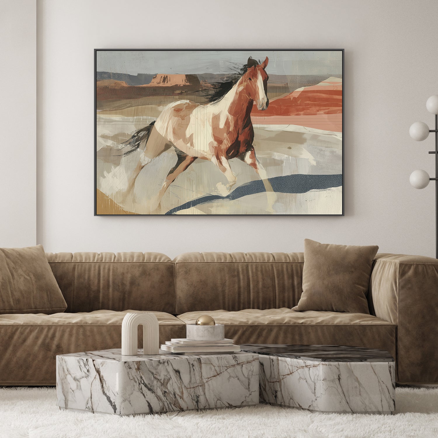 Wild Horse Across the Plains