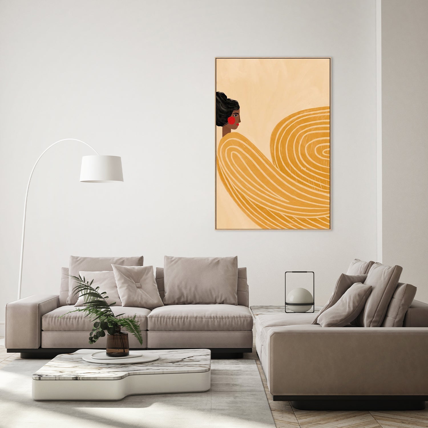 The Woman With The Yellow Stripes