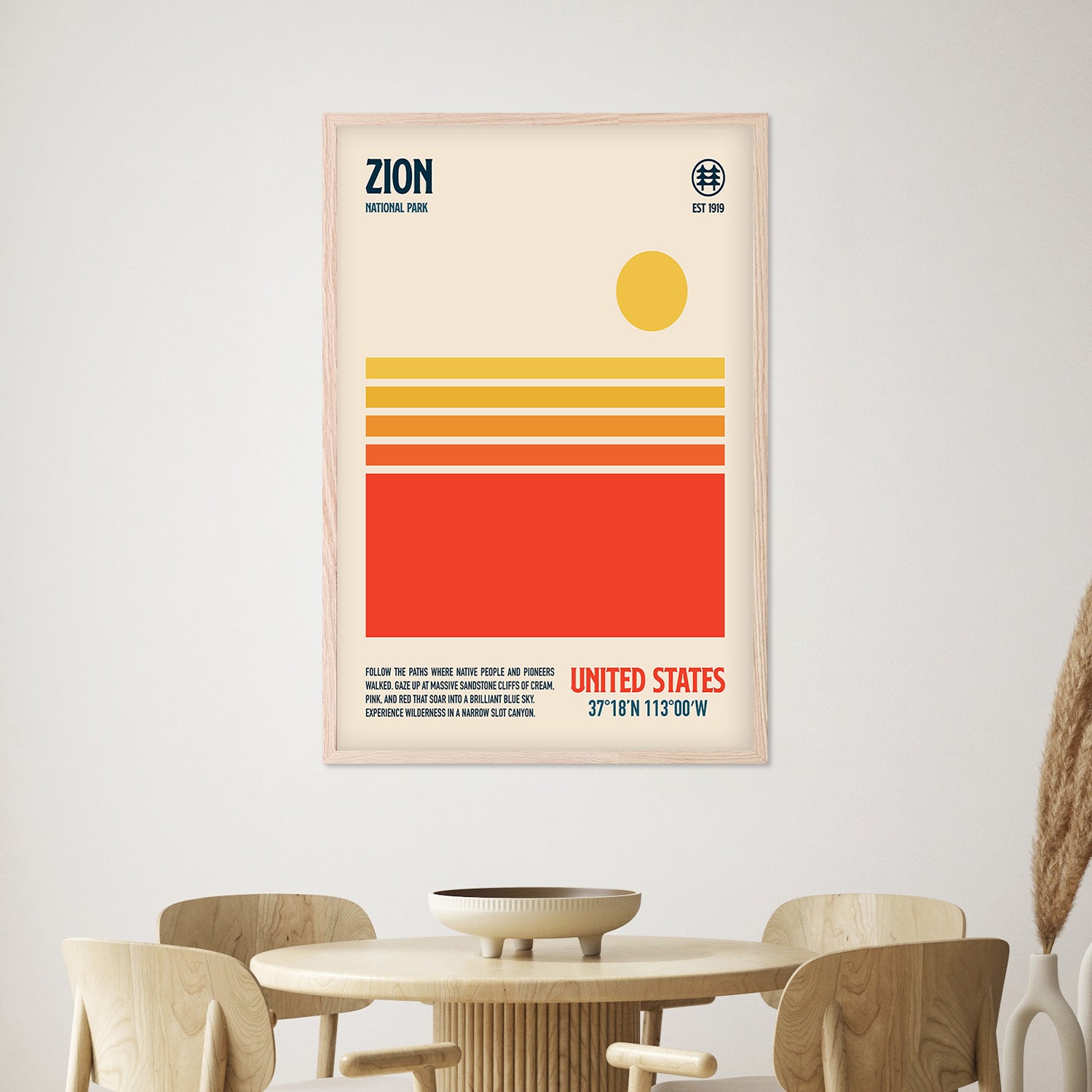 Retro Zion Desert Sun