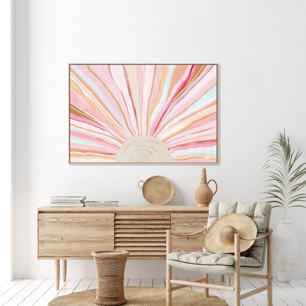 Rising Sun, Soft Pastel Tones