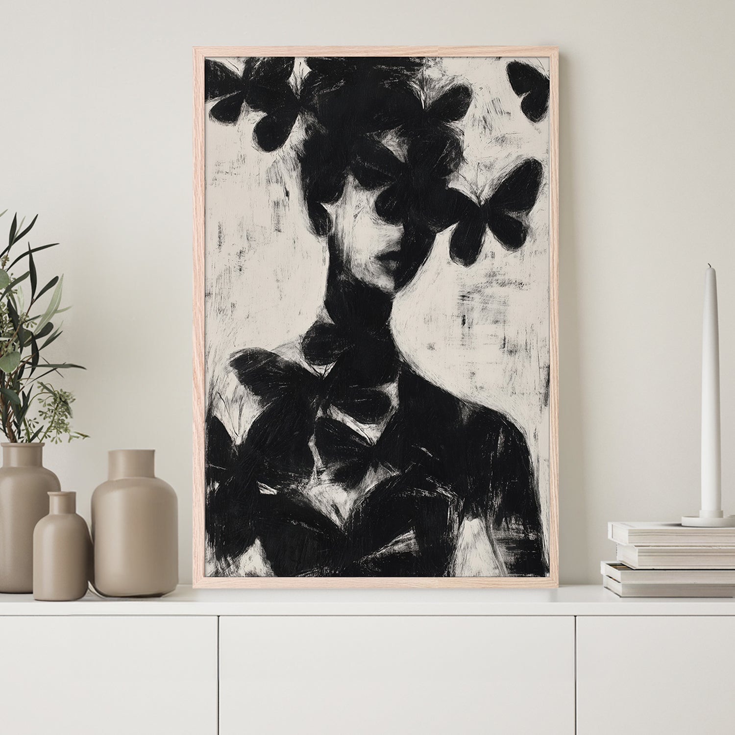 Butterfly Portrait Silhouette, Style B