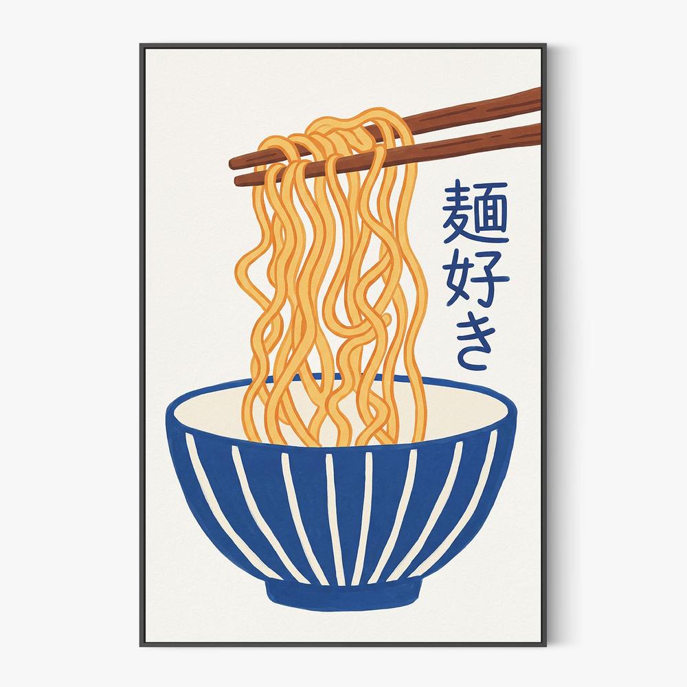 Delicious Ramen Bowl-by-Andreas Magnusson-wall-art-print-canvas-poster-framed-Gioia