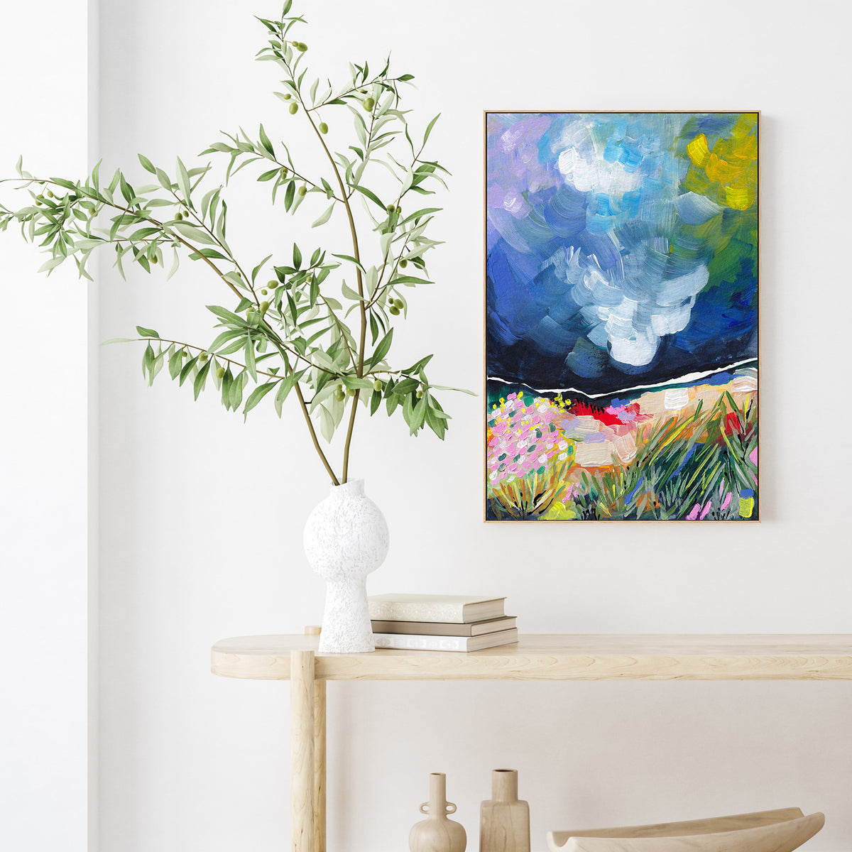 Vibrant Abstract Field Sky