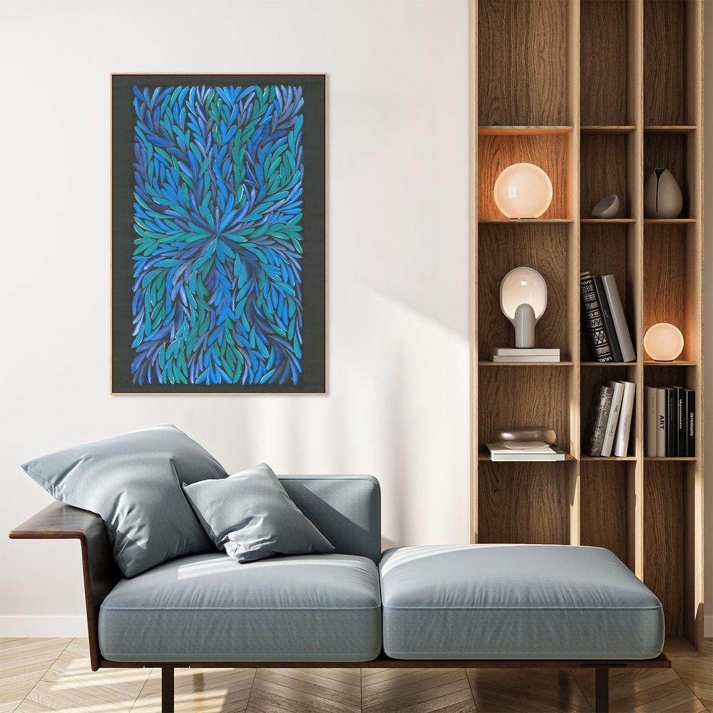 healing leaves-blue