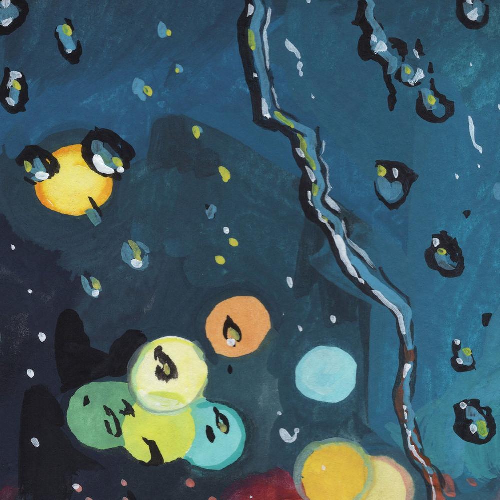 Disco Rain-by-Kate Jarvik Birch-wall-art-print-canvas-poster-framed-Gioia