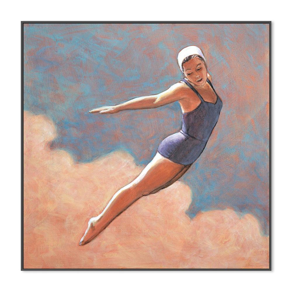 Diver in Soft Clouds-by-Sarah Morrissette-wall-art-print-canvas-poster-framed-Gioia