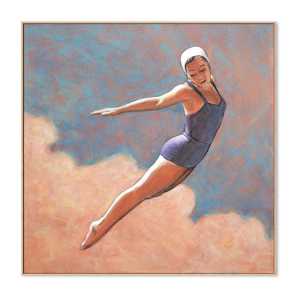 Diver in Soft Clouds-by-Sarah Morrissette-wall-art-print-canvas-poster-framed-Gioia