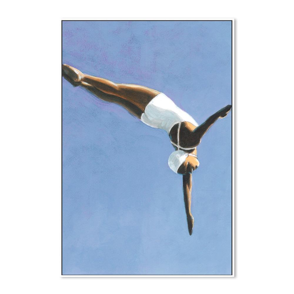 Diver in White-by-Sarah Morrissette-wall-art-print-canvas-poster-framed-Gioia