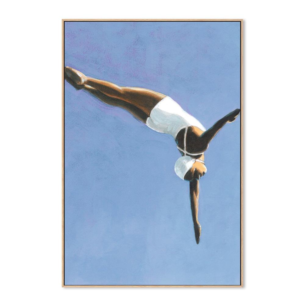 Diver in White-by-Sarah Morrissette-wall-art-print-canvas-poster-framed-Gioia