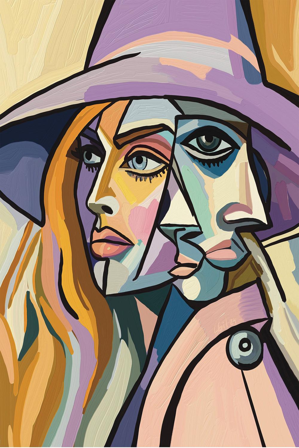 DOBLES CARAS-by-Giovanna Gil Alves-wall-art-print-canvas-poster-framed-Gioia