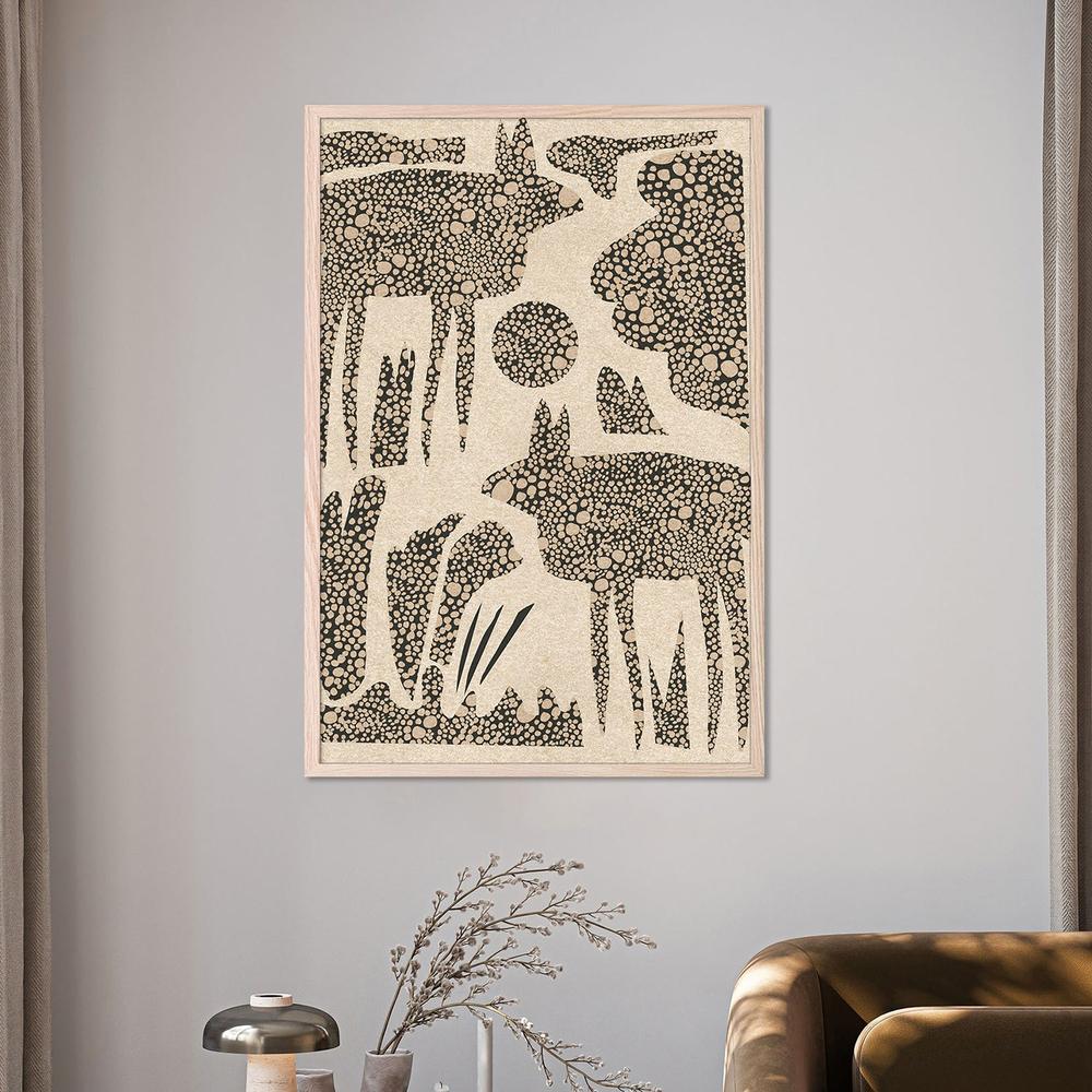 wall-art-print-canvas-poster-framed-Dotted Desert Wildlife-7