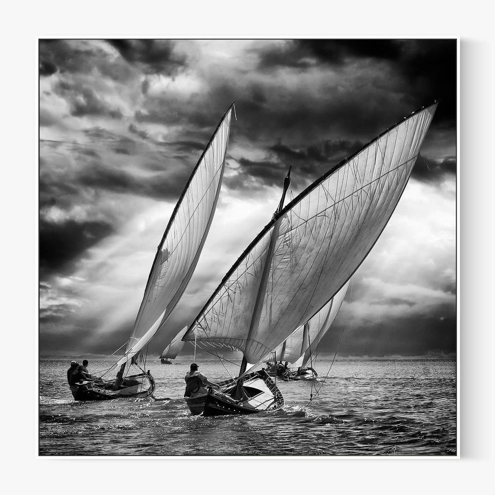 Dramatic Sailing Race-by-Angel Villalba-wall-art-print-canvas-poster-framed-Gioia