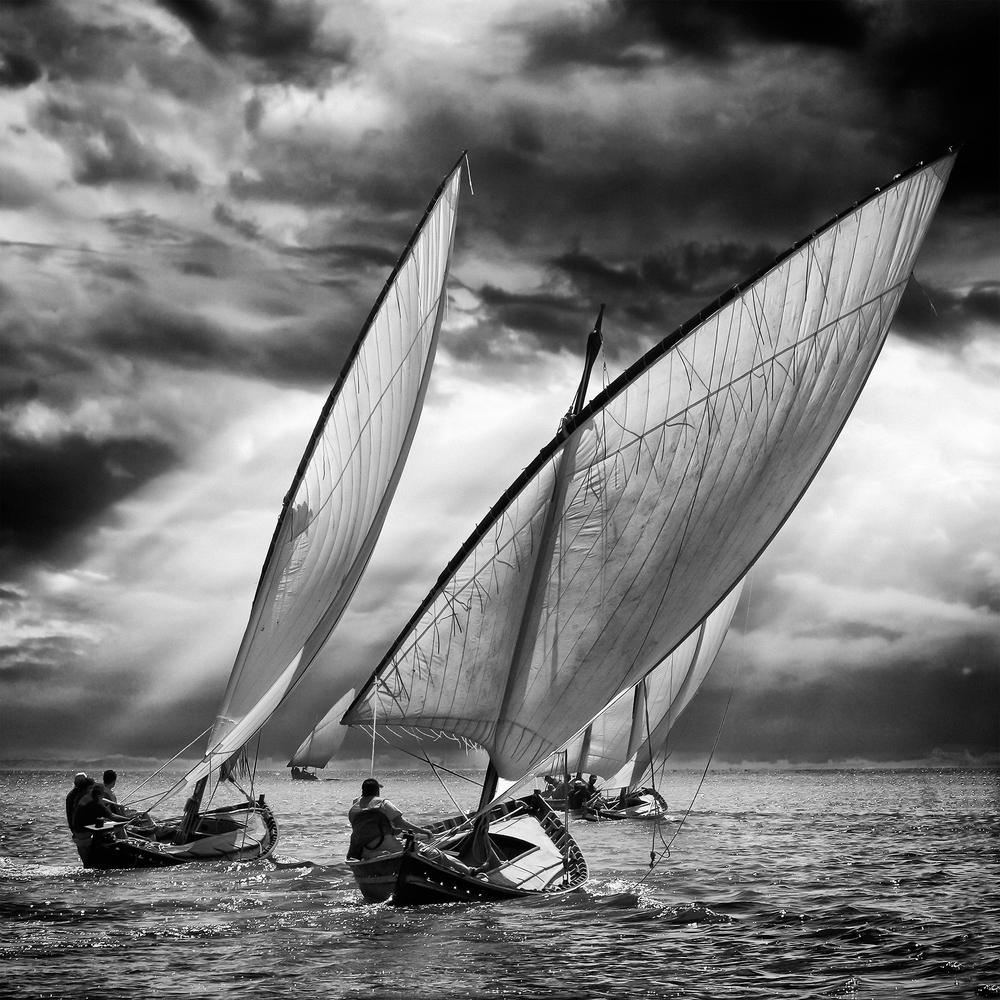 Dramatic Sailing Race-by-Angel Villalba-wall-art-print-canvas-poster-framed-Gioia