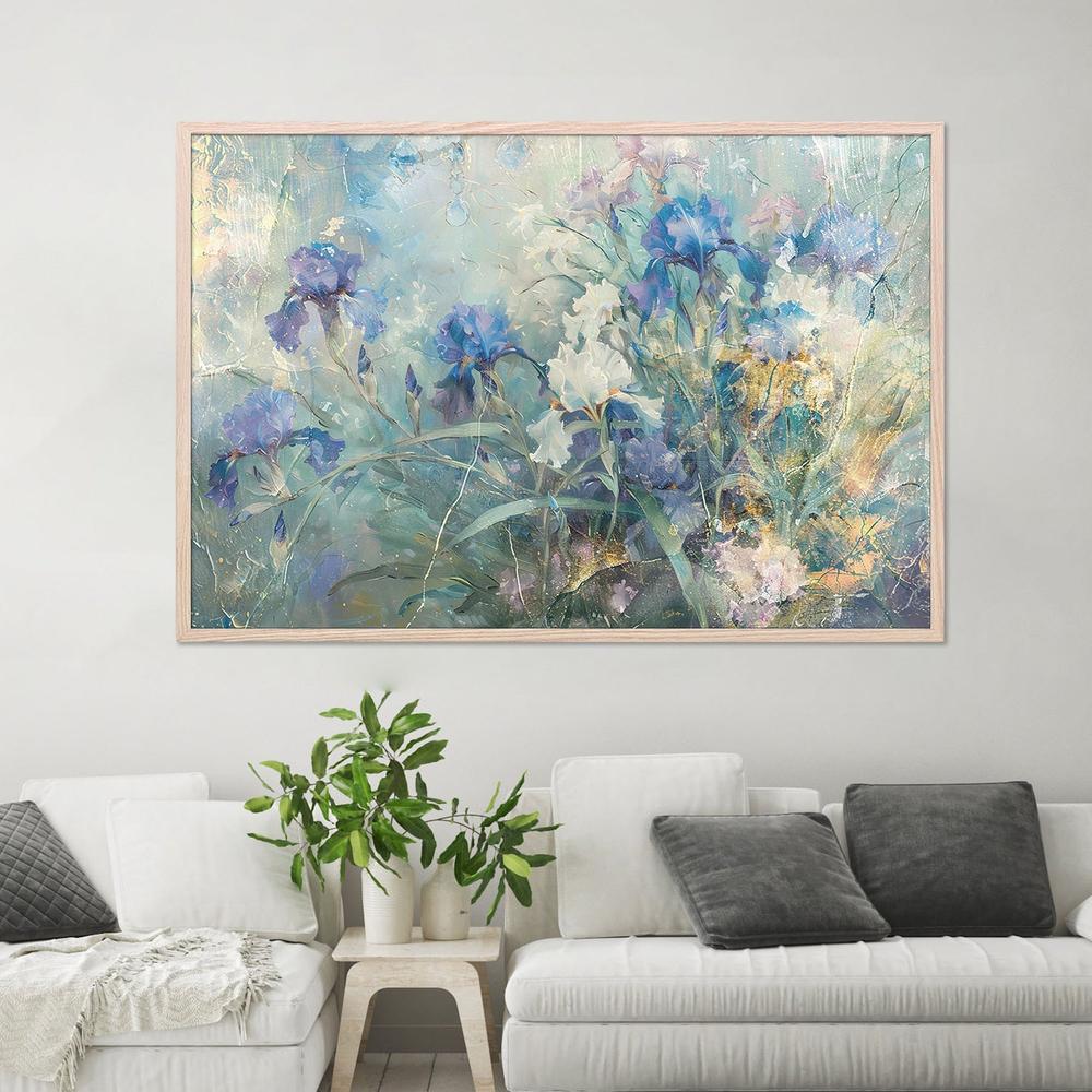 Dreamy Blue Irises-by-Rafal Kulik-wall-art-print-canvas-poster-framed-Gioia