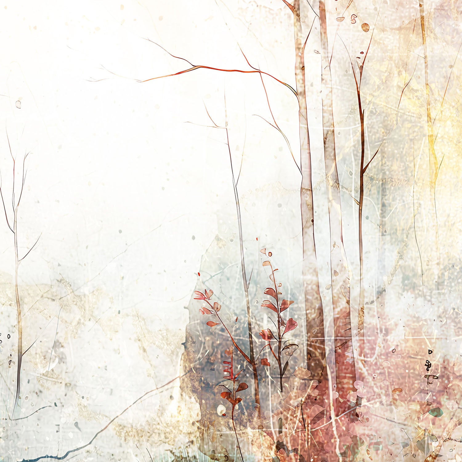 Dreamy Golden Forest-by-Rafal Kulik-wall-art-print-canvas-poster-framed-Gioia