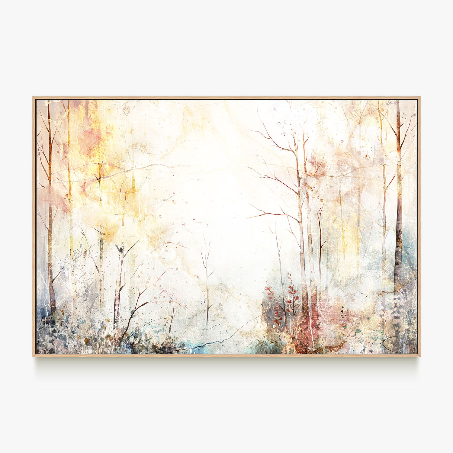 Dreamy Golden Forest-by-Rafal Kulik-wall-art-print-canvas-poster-framed-Gioia