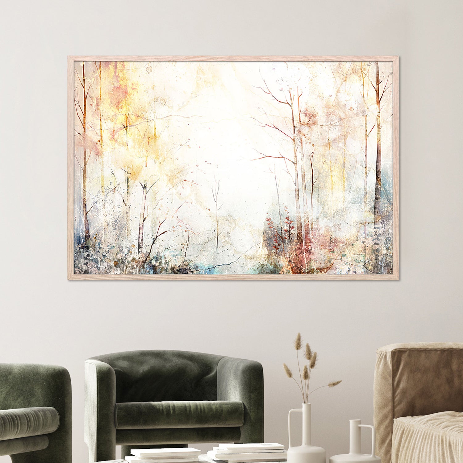Dreamy Golden Forest-by-Rafal Kulik-wall-art-print-canvas-poster-framed-Gioia